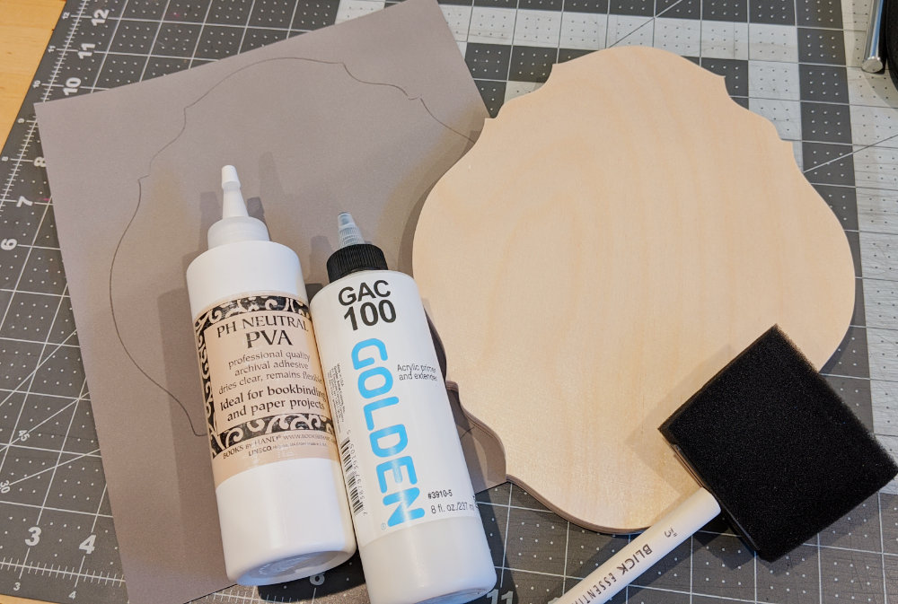 How to easily attach artwork to a wood panel - Using Yes Paste 